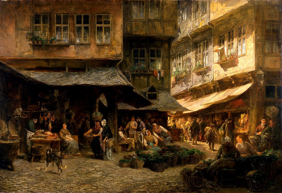 Frankfurt Am Main-Anton Burger-Die Schirn am Alten Markt-1869