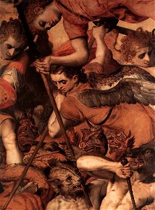 Frans Floris - The Fall of the Rebellious Angels (detail) - WGA7948