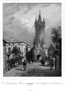 Frankfurt Am Main-Jakob Fuerchtegott Dielmann-FFMADIUSAAUNZ-029-Der Eschenheimer Turm