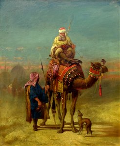 Franklin Dullin Briscoe - Arab Scene with Camel - 1969.415.1C - Reading Public Museum