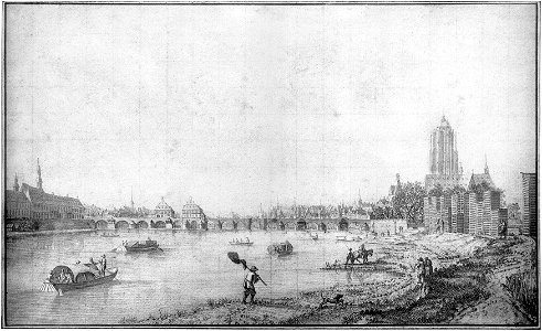 Frankfurt Am Main-Johann Kaspar Zehender-AVFAMZZDJG-002-Ansicht der Stadt mit der alten Bruecke gegen Westen