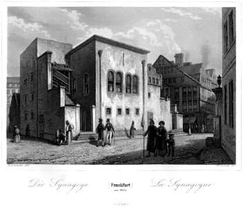 Frankfurt Am Main-Jakob Fuerchtegott Dielmann-FFMADIUSAAUNZ-012-Die Synagoge