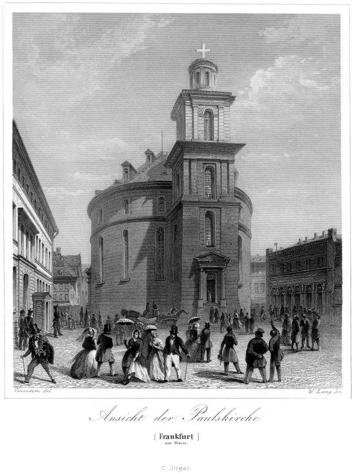 Frankfurt Am Main-Jakob Fuerchtegott Dielmann-FFMADIUSAAUNZ-020-Die Paulskirche