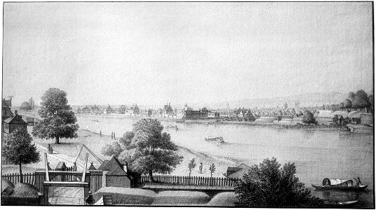 Frankfurt Am Main-Johann Kaspar Zehender-AVFAMZZDJG-010-Vor dem Schaumaintor Blick aufs rechte Untermainufer