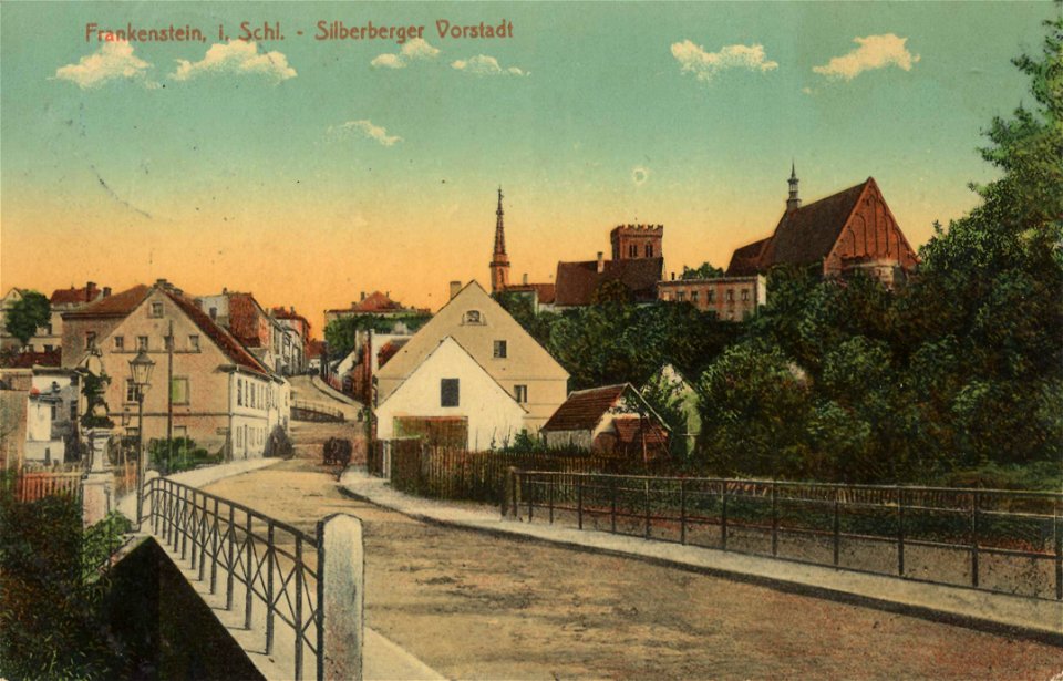 Frankenstein, Schlesien - Silberberger Vorstadt (Zeno Ansichtskarten)