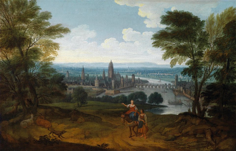 Frankfurt am Main von Westen 18 Jh