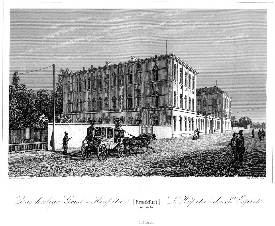 Frankfurt Am Main-Jakob Fuerchtegott Dielmann-FFMADIUSAAUNZ-009-Das Heilige-Geist-Hospital