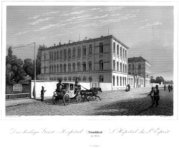 Frankfurt Am Main-Jakob Fuerchtegott Dielmann-FFMADIUSAAUNZ-009-Das Heilige-Geist-Hospital