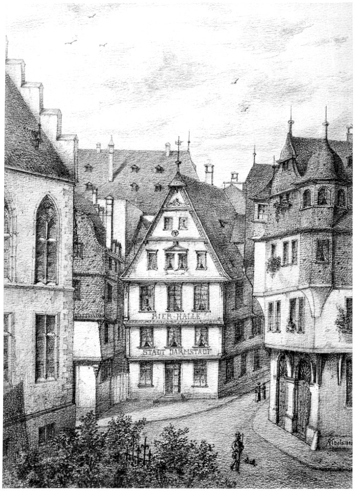 Frankfurt Am Main-Adolf Koch-AFFMVANDNGUB-013-Hinter dem Stadtarchiv