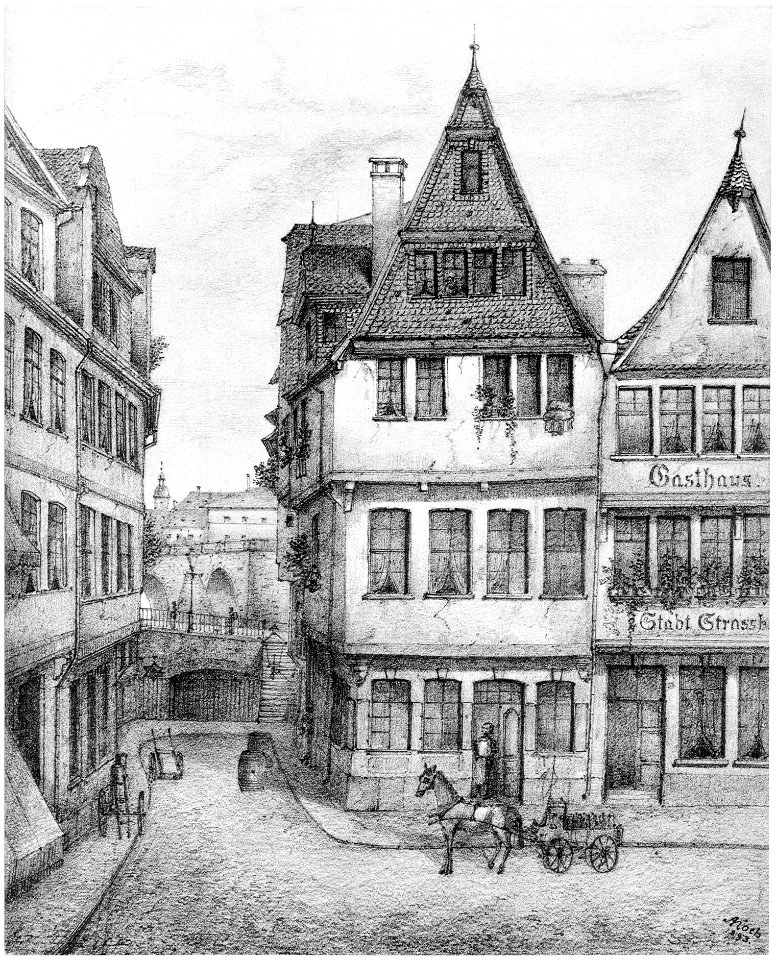 Frankfurt Am Main-Adolf Koch-AFFMVANDNGUB-017-Die grosse Fischergasse