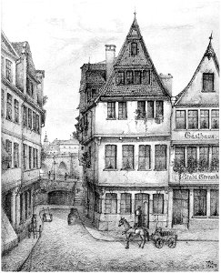Frankfurt Am Main-Adolf Koch-AFFMVANDNGUB-017-Die grosse Fischergasse