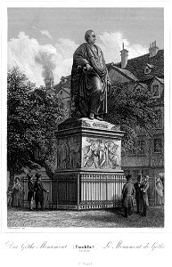 Frankfurt Am Main-Jakob Fuerchtegott Dielmann-FFMADIUSAAUNZ-025-Das Goethe-Monument