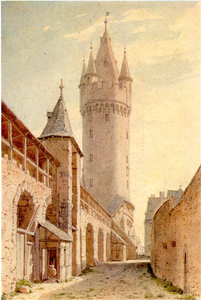 Frankfurt Eschenheimer Turm-Stadtmauer 1790