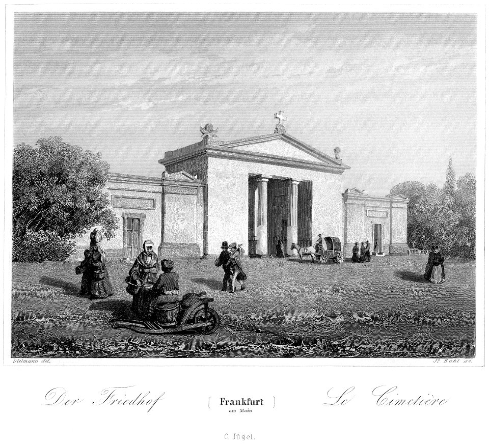 Frankfurt Am Main-Jakob Fuerchtegott Dielmann-FFMADIUSAAUNZ-032-Der Friedhof