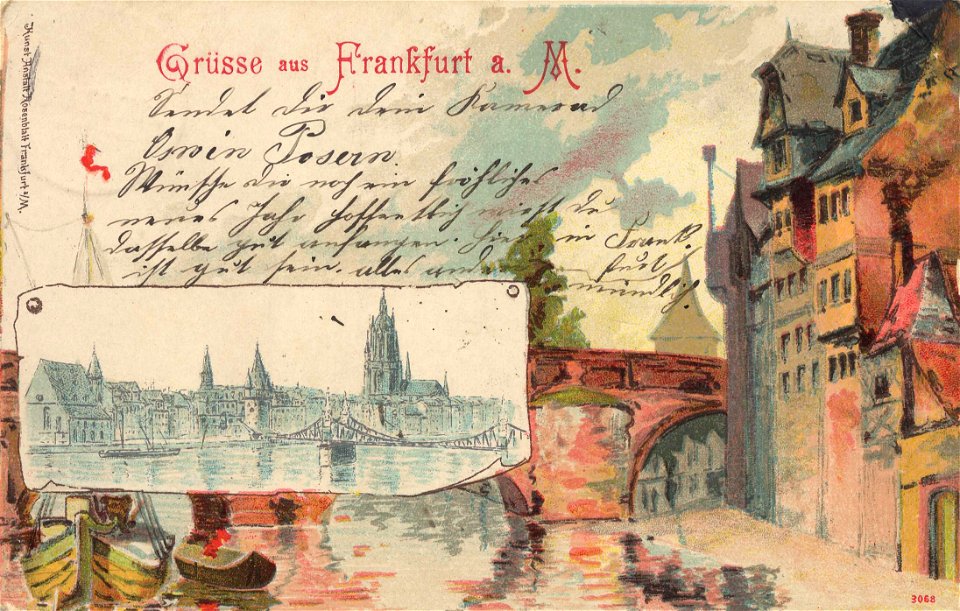 Frankfurt a. Main, Hessen - Stadtansicht (2) (Zeno Ansichtskarten)