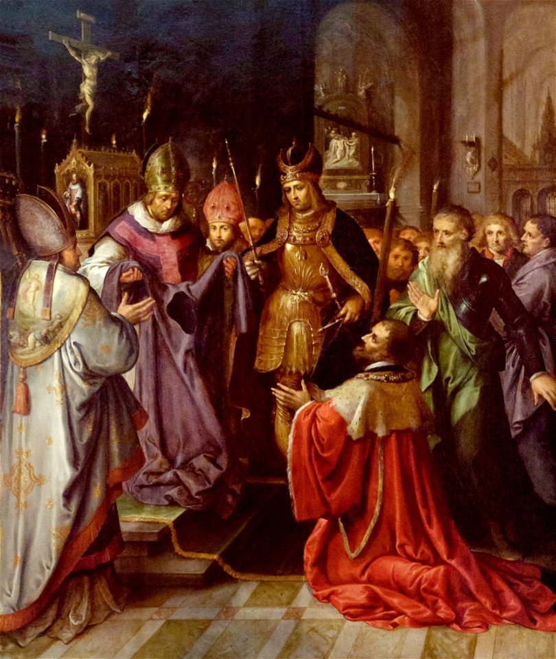 Frans Francken (II) (1581-1642) - Presentatie van de heilige tuniek aan Karel V - Palais des Beaux Arts de Lille 25-11-2010 13-54-19