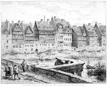 Frankfurt Am Main-Bertha Bagge-ADAFRVBB-Sachsenhausen Rueckseite der Loehergasse-1889