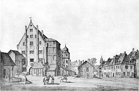 Frankfurt Am Main-Peter Becker-BAAF-013-Der Rahmhof mit dem alten Zeughaus-1872