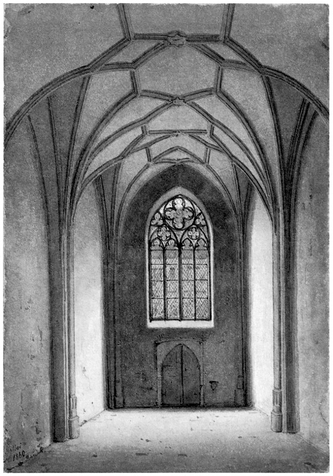 Frankfurt Am Main-Carl Theodor Reiffenstein-FFMU1850-189-Hainer Hof St Bernhards Kapelle