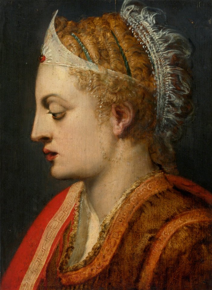 Frans Floris the Elder Profile Portrait of a Woman