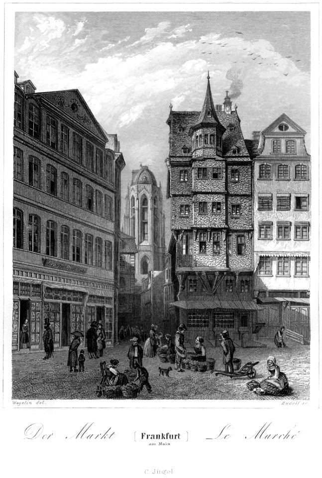 Frankfurt Am Main-Jakob Fuerchtegott Dielmann-FFMADIUSAAUNZ-015-Der Markt