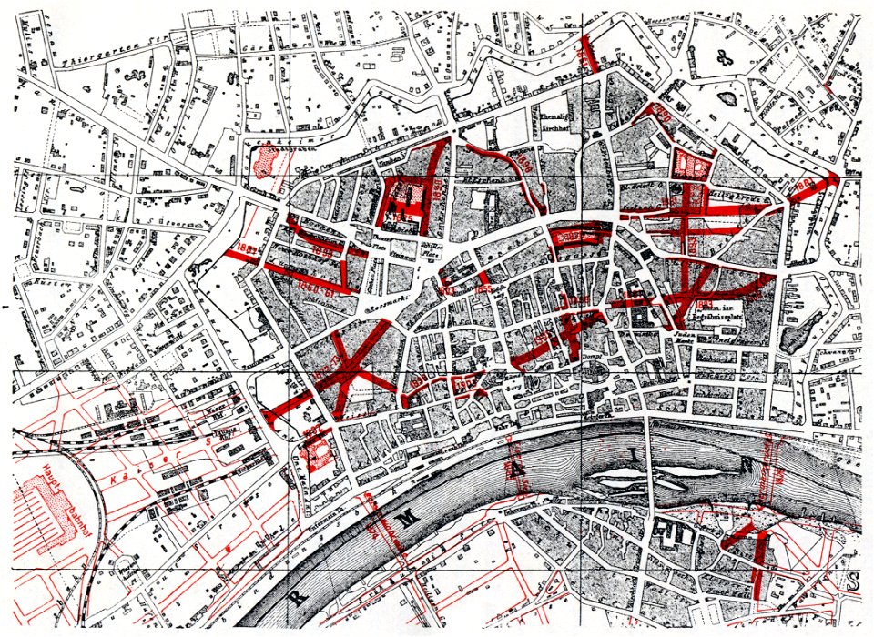 Frankfurt Am Main-Uebersichtsplan Strassendurchbrueche-1910