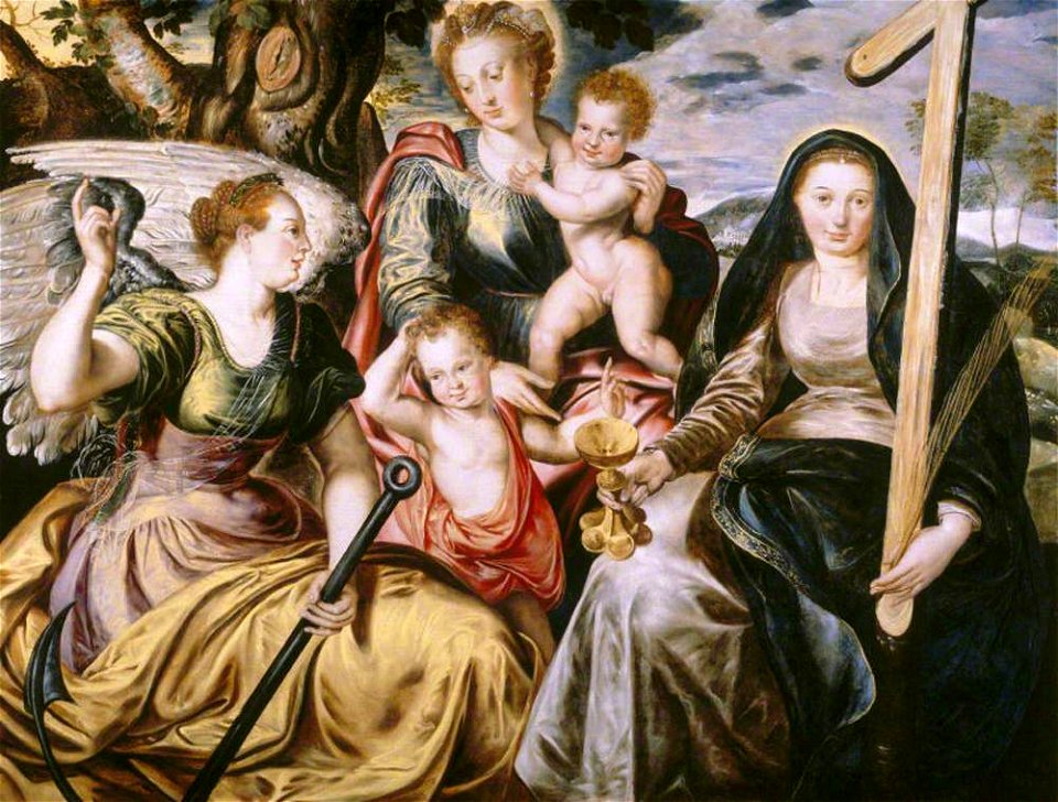 Frans Floris the elder (c.1517-1570) (follower of) - Faith, Hope and Charity - 1257112 - National Trust