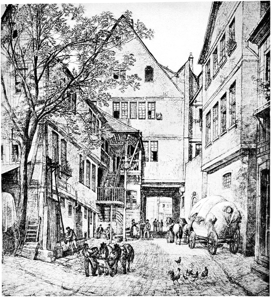 Frankfurt Am Main-Peter Becker-BAAF-011-Im gelben Hirsch auf der grossen Friedbergerstrasse-1872