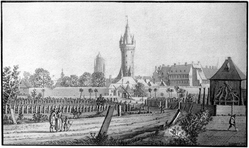 Frankfurt Am Main-Johann Kaspar Zehender-AVFAMZZDJG-005-Vor dem Eschenheimer Tor
