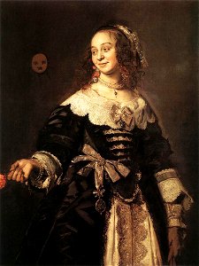 Frans Hals - Portrait d'Isabella Coymans. Free illustration for personal and commercial use.