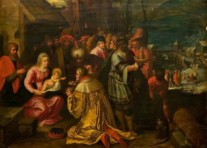 Frans Francken III (1607-1667) - Aanbidding door de wijzen - Museum voor Schone Kunsten (Doornik) 23-12-2010 15-41-31