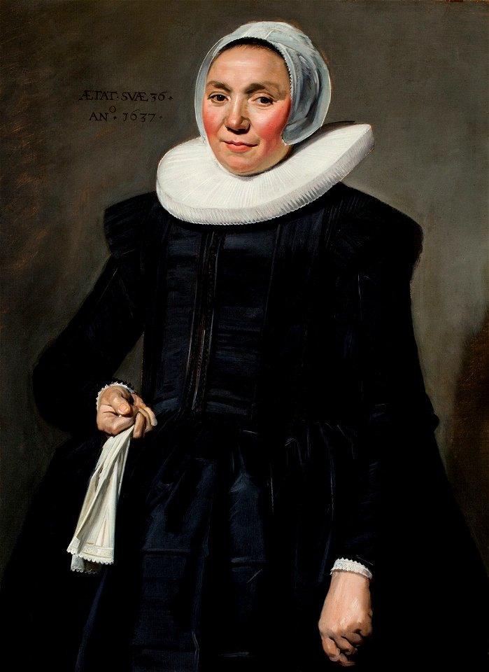 Frans Hals - Portrait of a woman with glove in right hand (V2)
