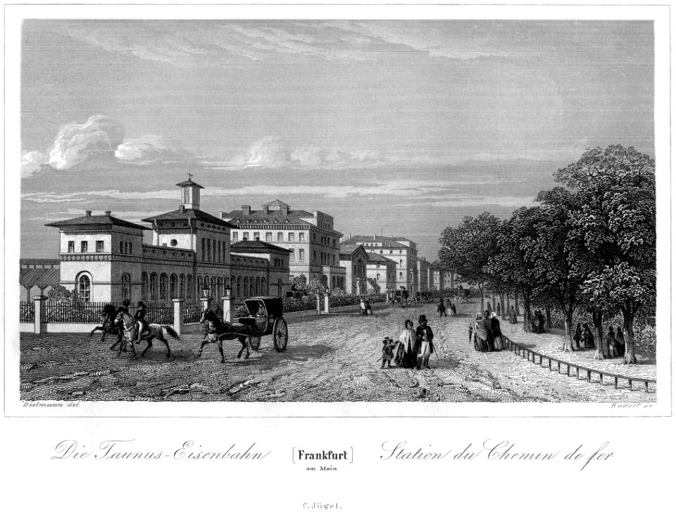 Frankfurt Am Main-Jakob Fuerchtegott Dielmann-FFMADIUSAAUNZ-027-Die Taunus-Eisenbahn