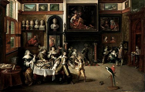 Frans Francken (II) - Supper at the House of Burgomaster Rockox - WGA8209