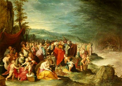 Frans Francken II (1581-1642) - The Israelites Gathering around Joseph's Sarcophagus after the Crossing of the Red Sea - 20919 - National Trust