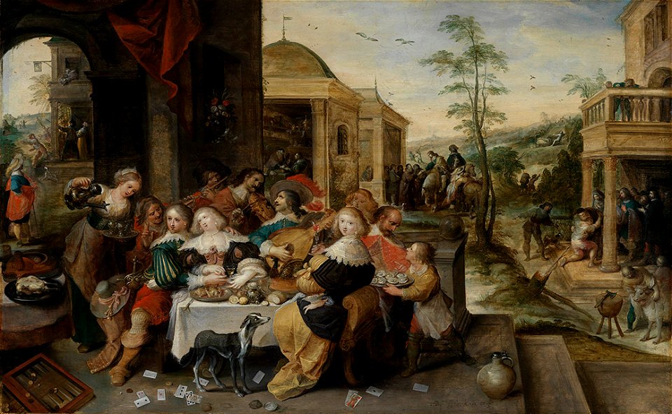 Frans Francken (1581) - Das Gleichnis vom Verlorenen Sohn - 171 - Staatliche Kunsthalle Karlsruhe