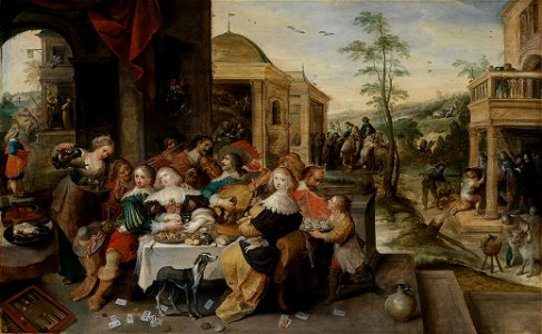 Frans Francken (1581) - Das Gleichnis vom Verlorenen Sohn - 171 - Staatliche Kunsthalle Karlsruhe