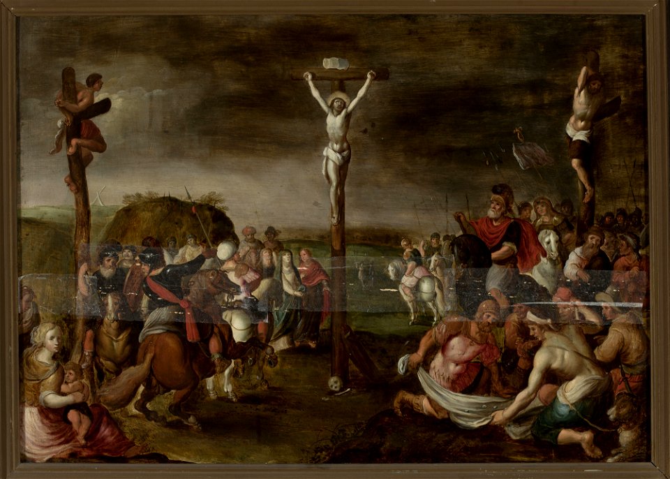 Frans Francken II - Crucifixion (Matthew 27-35-38, Mark 15-24-28, Luke 23-33, John 19-18-20) - M.Ob.2438 MNW - National Museum in Warsaw