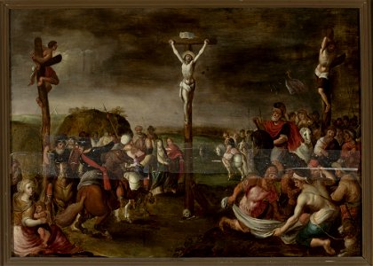 Frans Francken II - Crucifixion (Matthew 27-35-38, Mark 15-24-28, Luke 23-33, John 19-18-20) - M.Ob.2438 MNW - National Museum in Warsaw