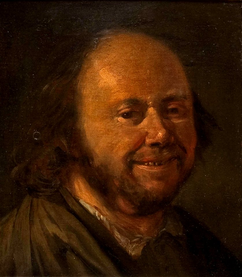 Frans Hals - head of a smiling man