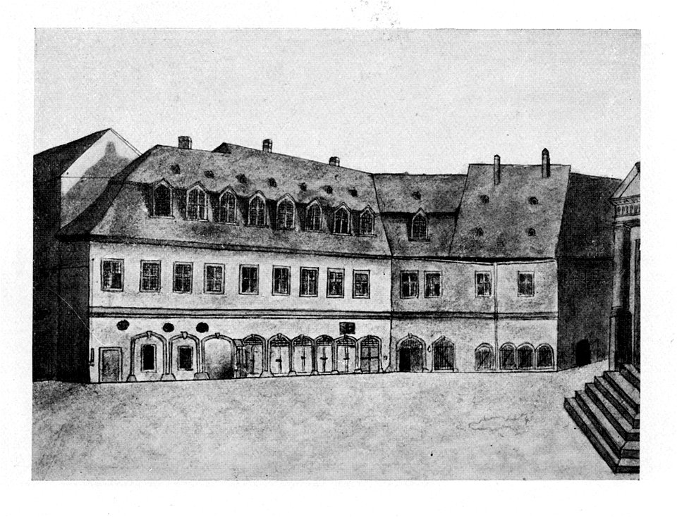 Frankfurt Barfüßerkloster 1830 - Free Stock Illustrations 