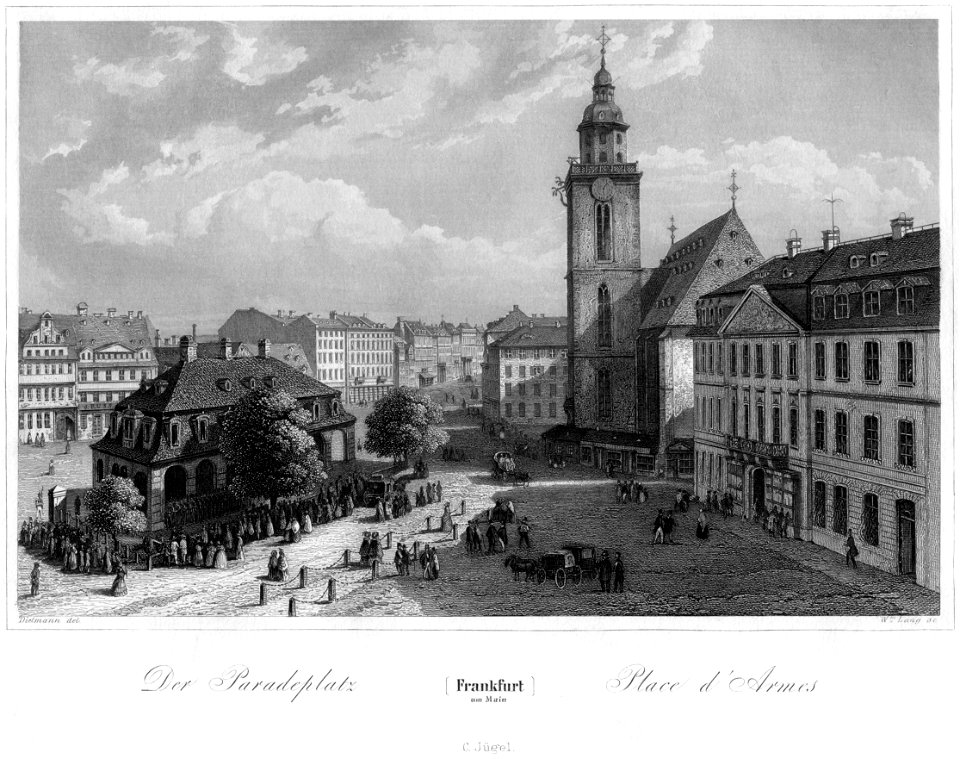 Frankfurt Am Main-Jakob Fuerchtegott Dielmann-FFMADIUSAAUNZ-023-Der Paradeplatz