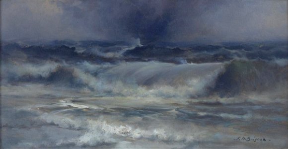 Franklin Dullin Briscoe - Storm Surf - 1946.130.1 - Reading Public Museum