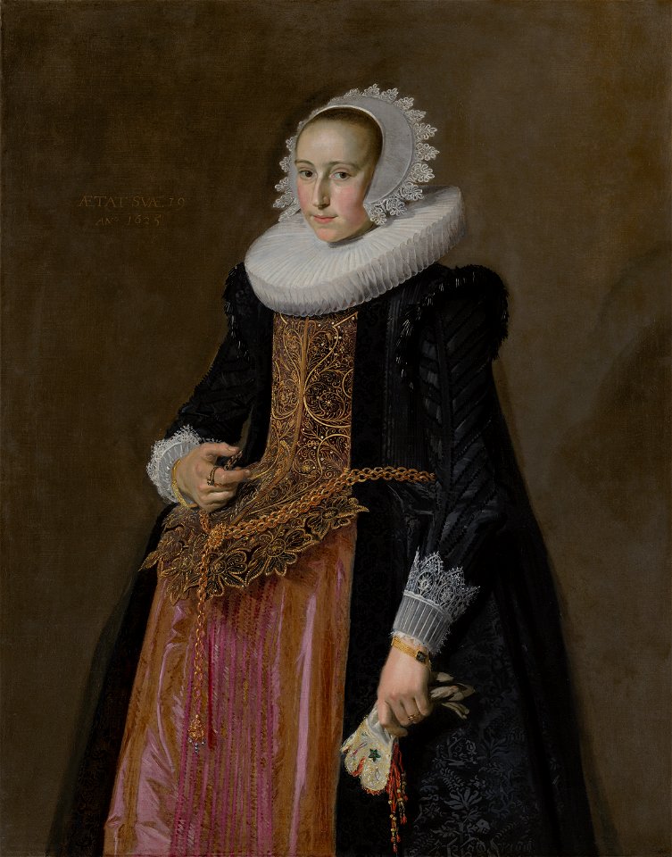 Frans Hals - Portrait of Aletta Hanemans (1606-1653) - 460 - Mauritshuis