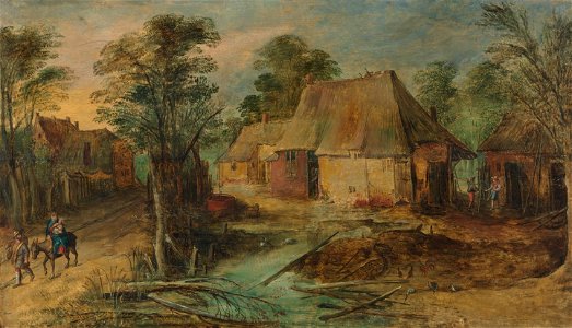 Frans de Momper - Landschap met de vlucht naar Egypte - 1540 (OK) - Museum Boijmans Van Beuningen
