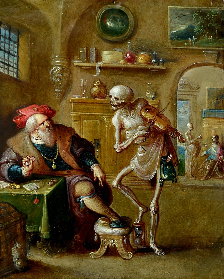 Frans Francken (II) - Death playing the violin