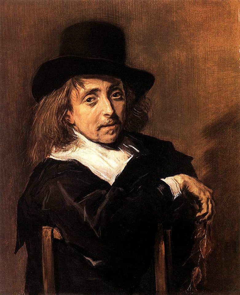 Frans Hals - Seated Man Holding a Branch - WGA11146