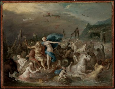 Frans Francken - The Triumph of Neptune and Amphitrite - 1982.245 - Cleveland Museum of Art. Free illustration for personal and commercial use.