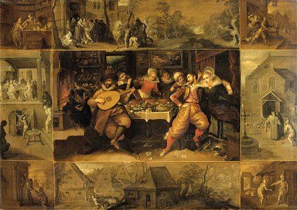 Frans Francken (II) The story of the prodigal son 1600-1620