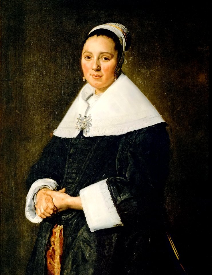Frans Hals - Portret van een vrouw (c.1650)